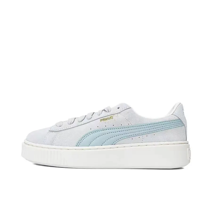 PUMA Low top Skateboard Shoes Women's Gray Blue