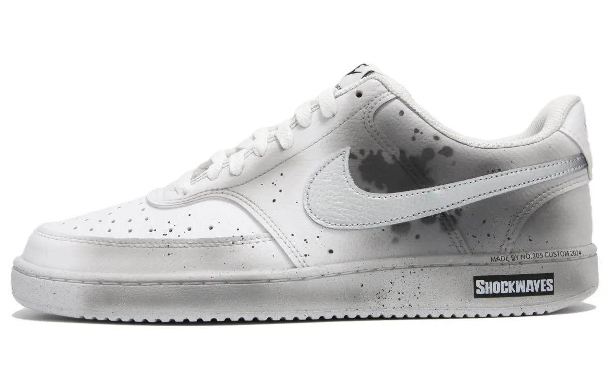 Nike Court Vision 1 Cushioning, Wear Resistant Low top Skateboard Shoes Men's Dark Gray