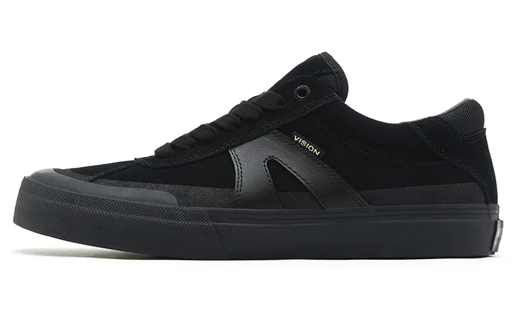 Vision Street Wear Push Pro Fashion Low top Skateboard Shoes Unisex Black