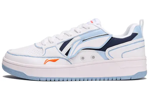 Li Ning Low top Skateboard Shoes Men's White Blue