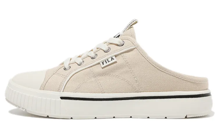 FILA Unisex Low Top Slip on Sneakers Khaki