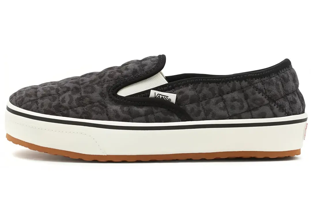 Vans Unisex Cheetah Slip Er 2 Low Top Sneakers Black/White