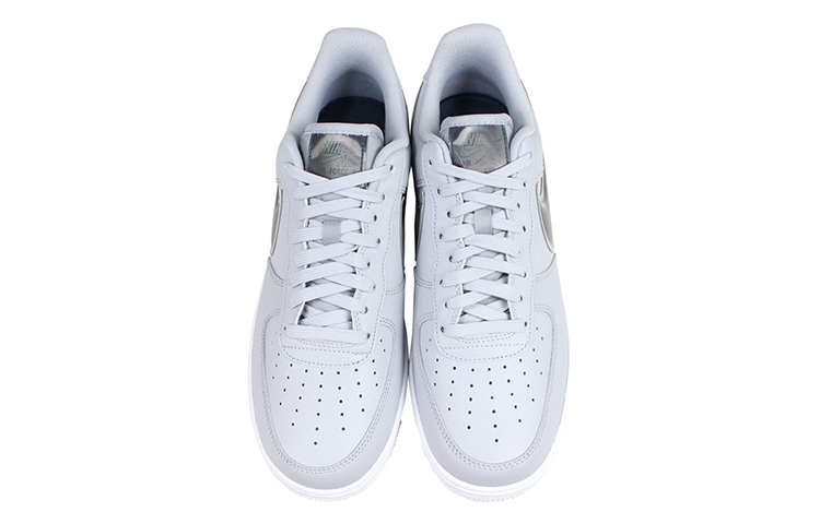Мужские кроссовки Nike Air Force 1 Grey Obsidian (серо-белый) — фото 3