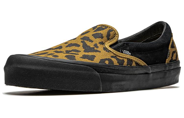 Слипоны Vans Slip-On Vault OG LX (черно-леопардовые) — фото 2
