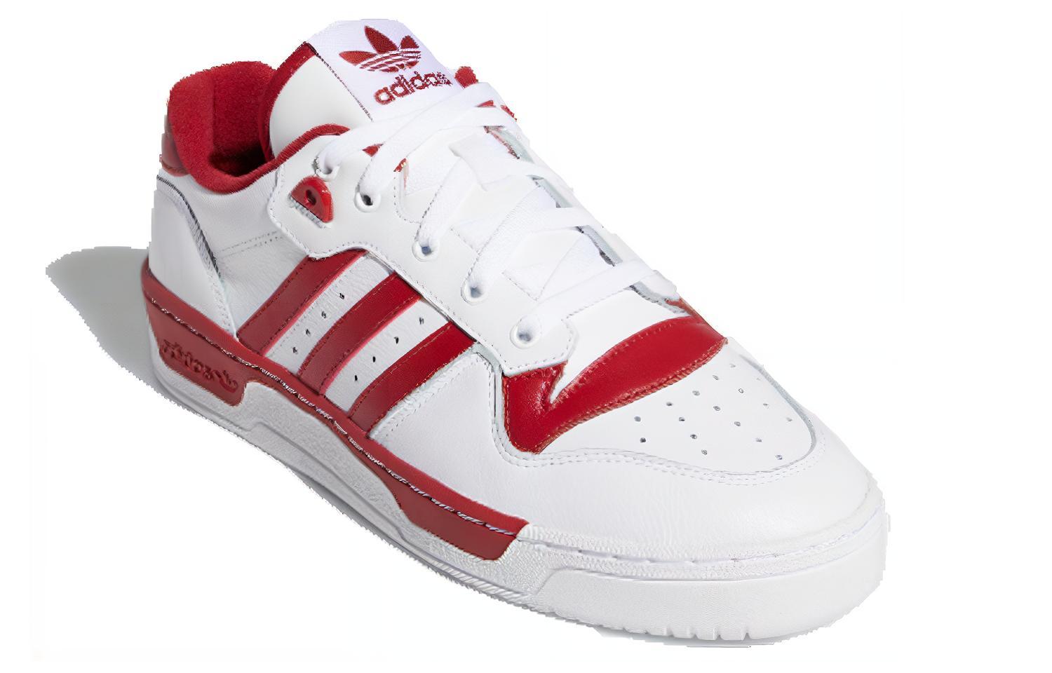 Кеды adidas originals Rivalry Low (белые / красные) — Белый / красный — фото 2