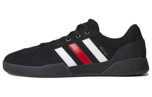 Adidas Originals City Cup Suede Comfortable Slip Resistant Abrasion Resistant Low top Skateboard Shoes Men's Black