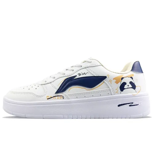 Li Ning Floating Boat Slip Resistant, Abrasion Resistant, Lightweight, Breathable Low top Skateboard Shoes Men's