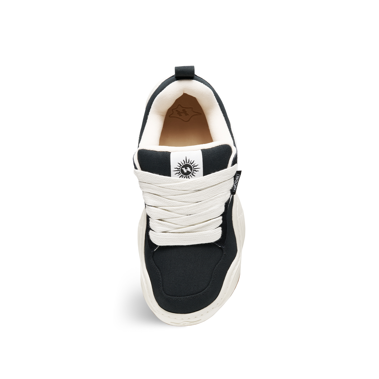 Heyday Triple Wavy Wave Shoe Black Low top Puffy Skate Shoes Unisex Black White