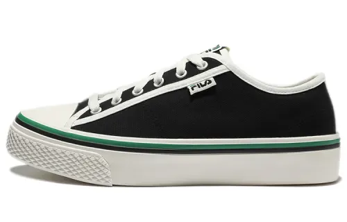 FILA Scanline Canvas Low top Skateboard Shoes Unisex Black