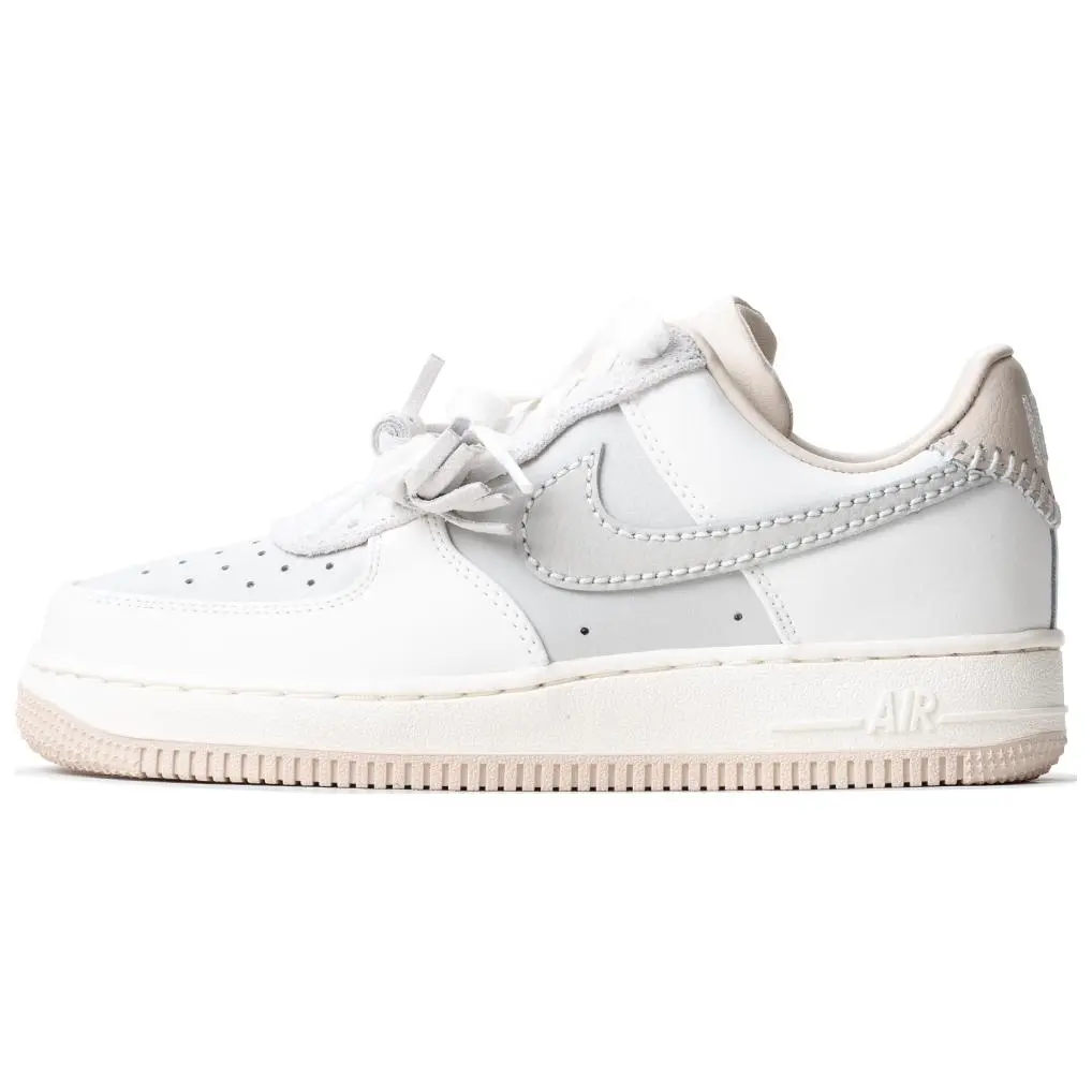 Nike Air Force 1 Slip Resistant Abrasion Resistant Low top Skateboard Shoes Women's Beige Pink