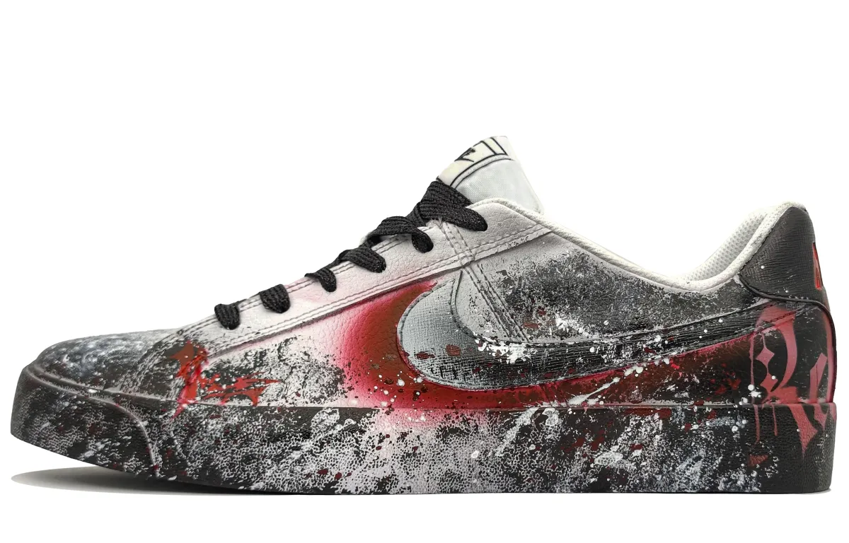 Nike Court Royale AC Non slip Lightweight Low top Skateboard Shoes Unisex Blood Red