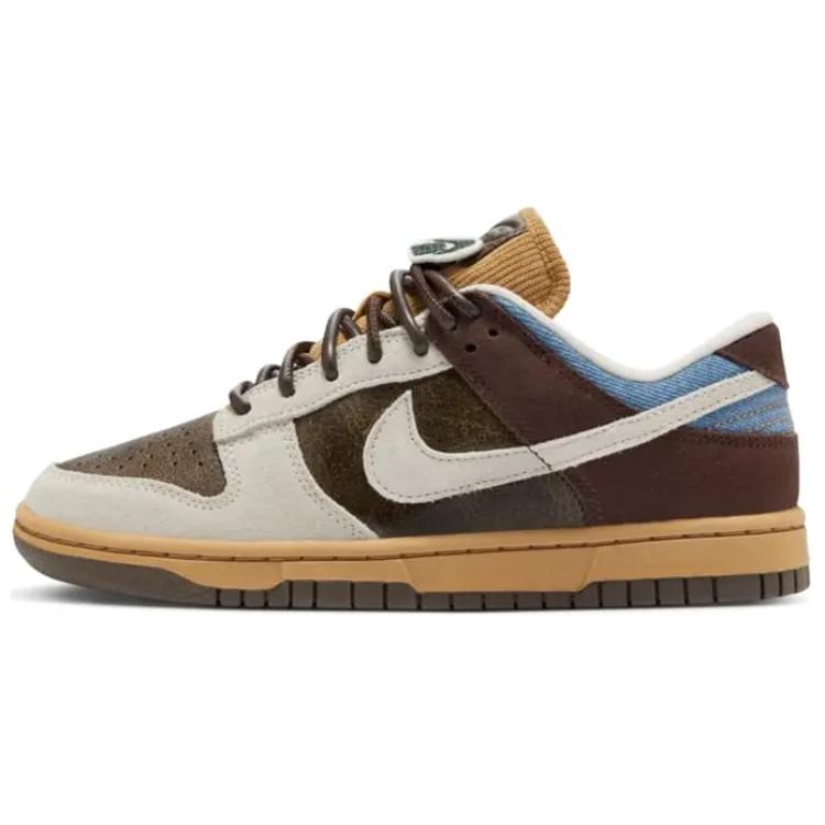 Женские кроссовки Nike Dunk Low "Love & Peace" (коричневые)
