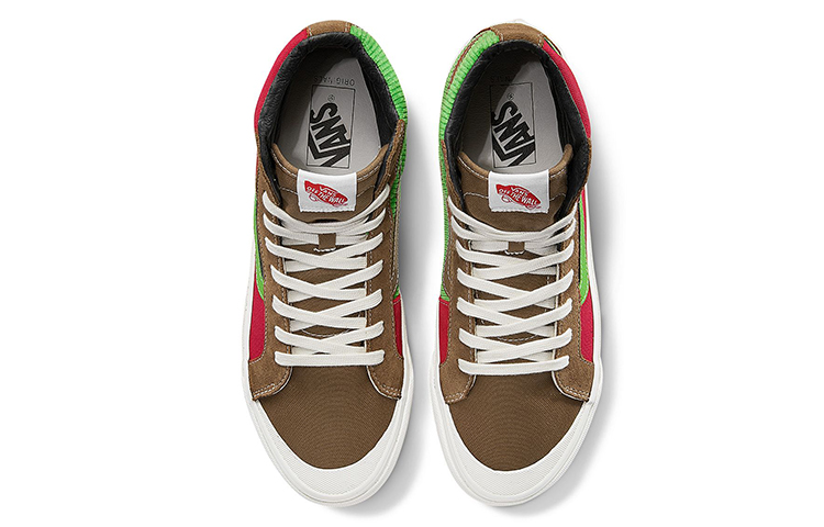 Кеды Vans Style 138 Ua Og Lx (красно-зелено-черный) — фото 4
