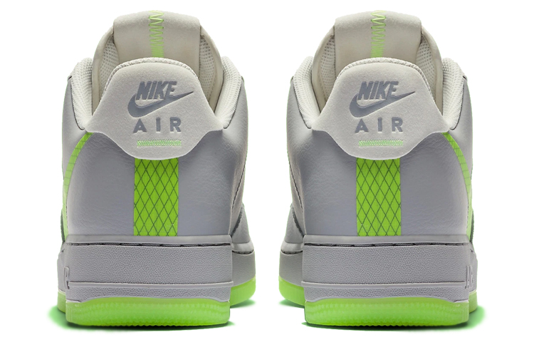 Кеды Nike Air Force 1 (серо-зеленые) — Серыйзелёный — фото 4