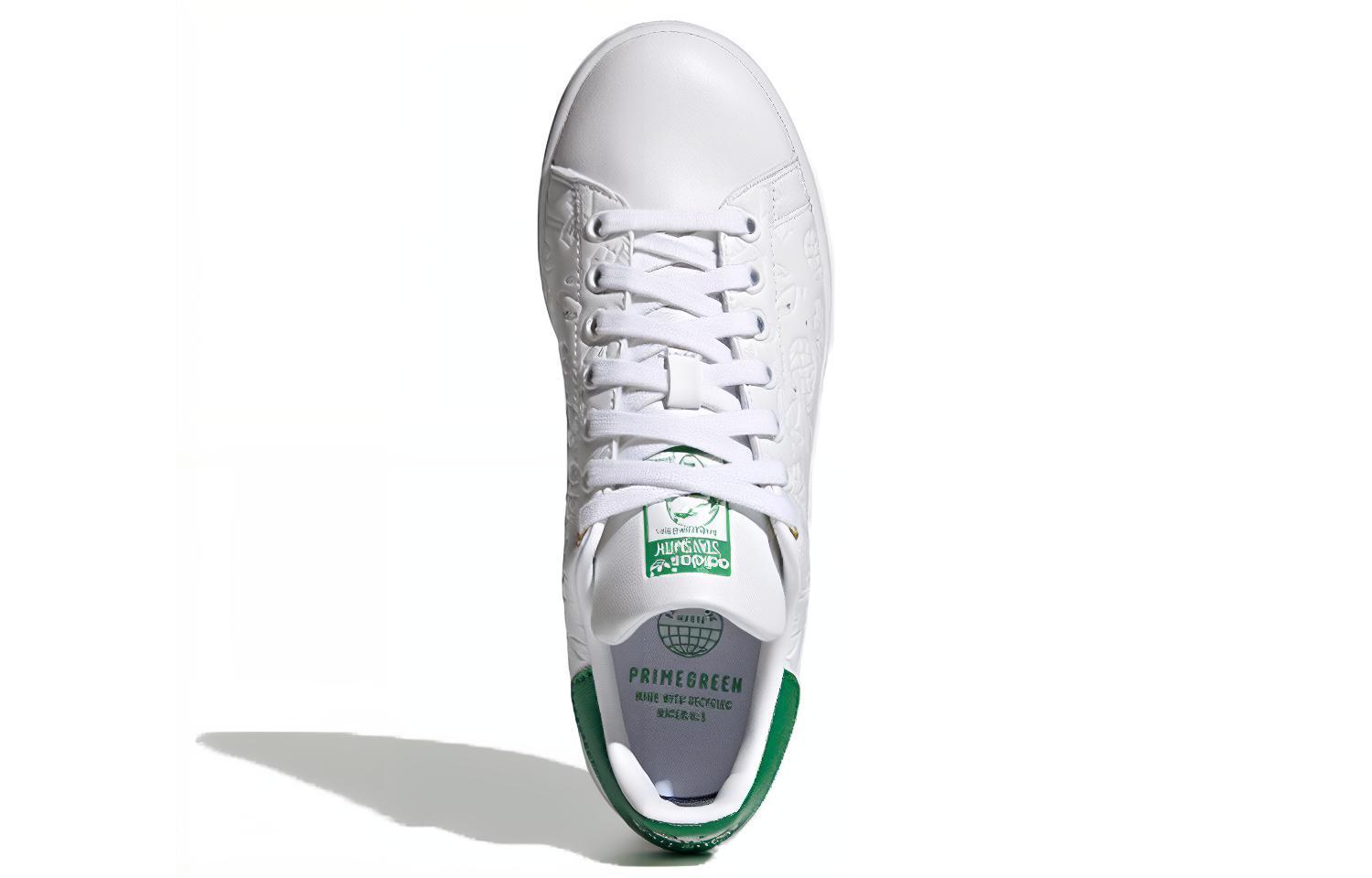 Женские кеды adidas originals STAN SMITH (бело-зеленые) — Белый / зелёный — фото 5