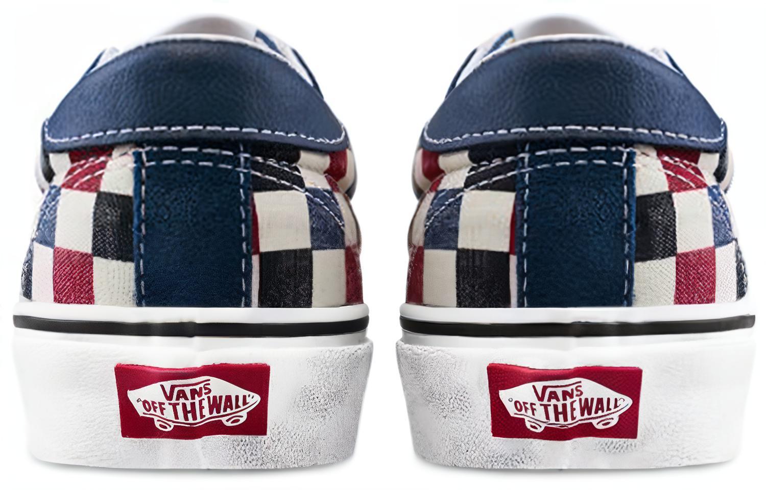 Кеды Vans Low Checkerboard (сине-красные) — Синийкрасный — фото 5