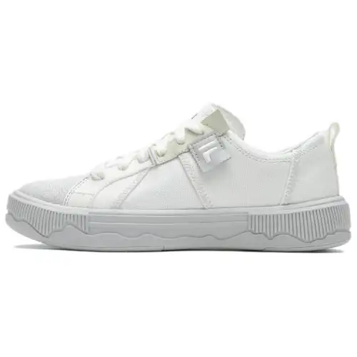 FILA FUSION POP 3 Comfortable Low top Skateboard Shoes Women's White