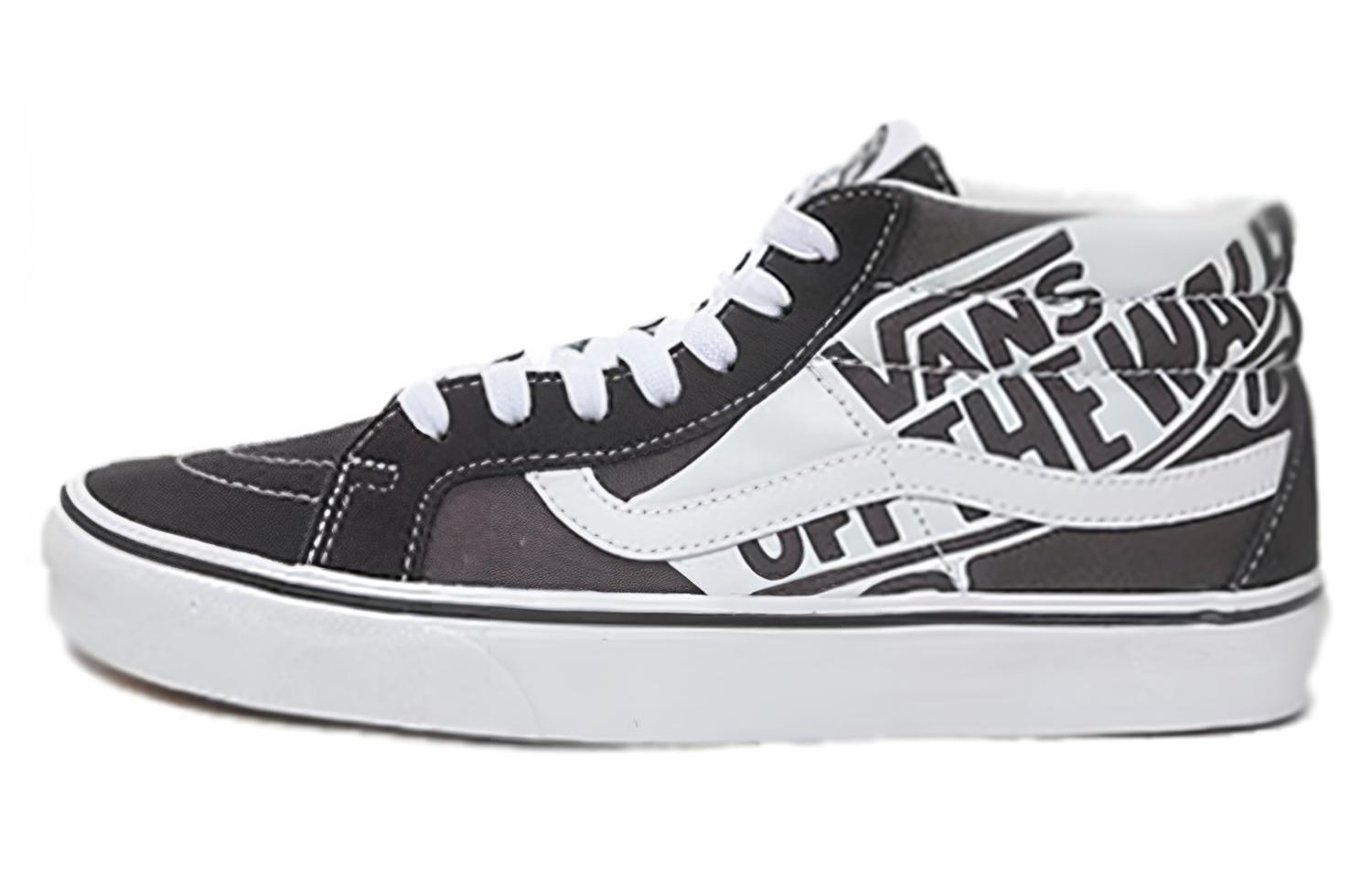 Vans SK8 Mid Reissue Logo 'Black White'