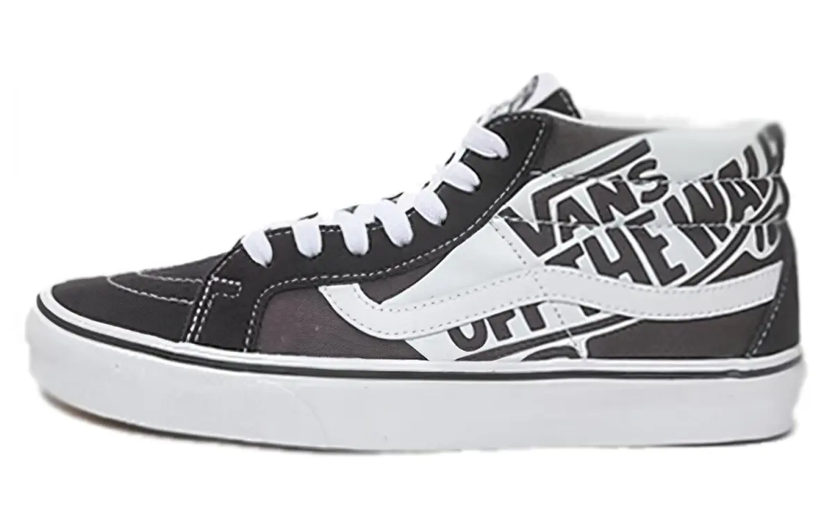 Vans SK8 Mid Reissue Logo 'Black White'