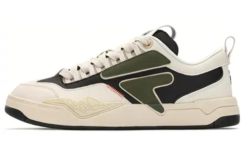 FILA FUSION Nollie Impact Resistance Quick Dry Abrasion Resistant Low top Skateboard Shoes Men's White