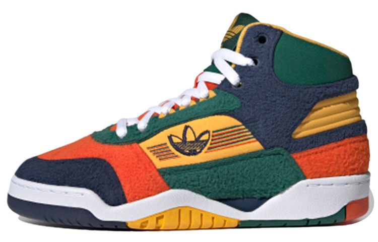Женские кеды adidas originals Carerra (зелено-сине-оранжевые)