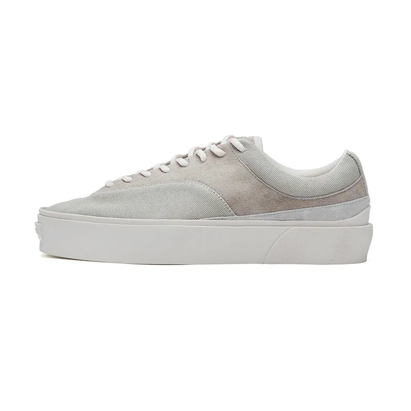 EQLZ EQUALIZER Fault 22 Lo fabric leather anti-vulcanization trendy casual non-slip wear-resistant low-top sneakers men and women same style ancient white