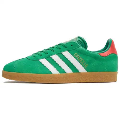 Adidas Originals Gazelle Comfortable Cushioning, Wear Resistant Low top Skateboard Shoes Unisex Green
