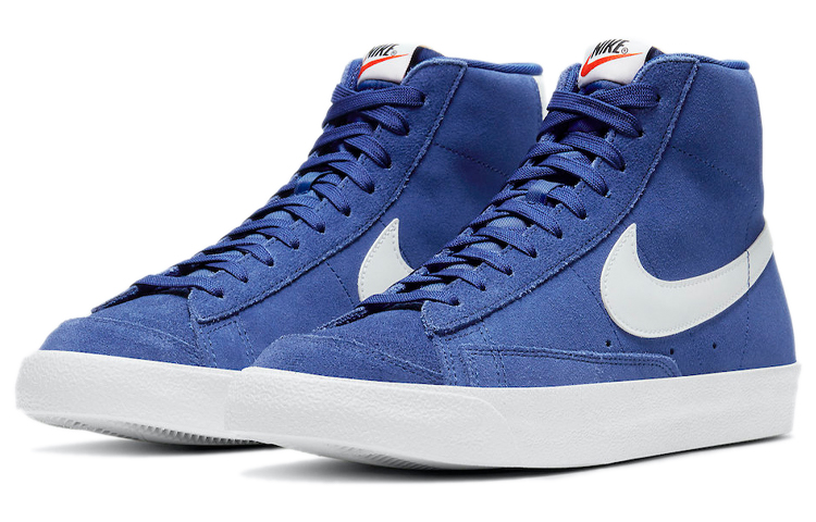 Кеды Nike Blazer 77 Suede (сине-белые) — Синийбелый — фото 3