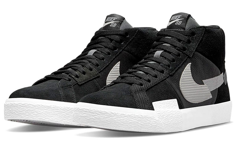 Кеды Nike Blazer (черно-серые) — Чёрный / серый — фото 3