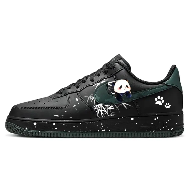 Nike Air Force 1 Slip Resistant, Abrasion Resistant, Lightweight Low top Skateboard Shoes Unisex Black Green
