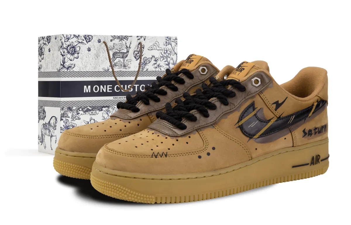 Nike Air Force 1 Skate Shoes Unisex Low-top Black