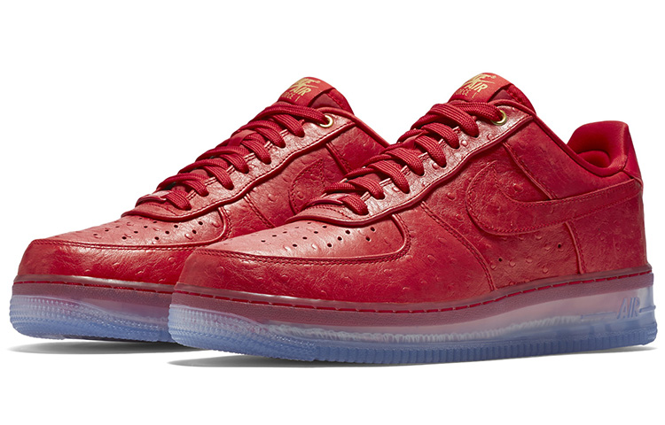 Мужские кроссовки Nike Air Force 1 CMFT Lux Low Ostrich Red (красный) — фото 3