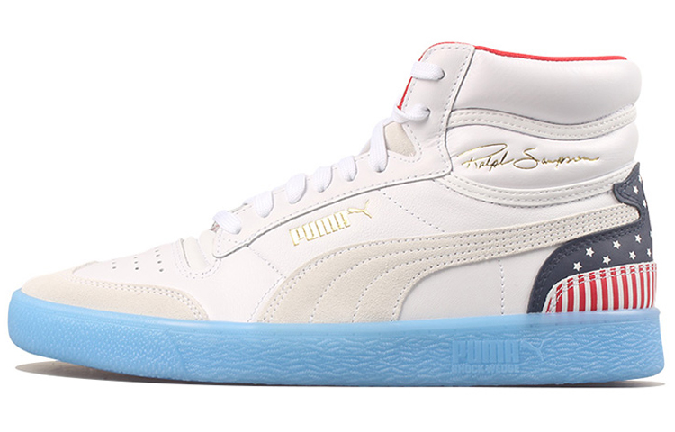 Высокие кеды PUMA Ralph Sampson Mid (белые)