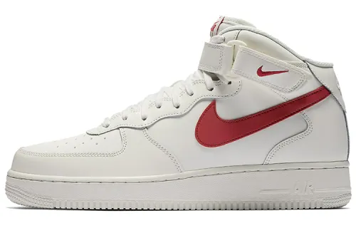 Nike Air Force 1 Mid Sail University Red