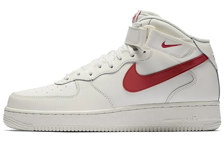Nike Air Force 1 Mid Sail University Red