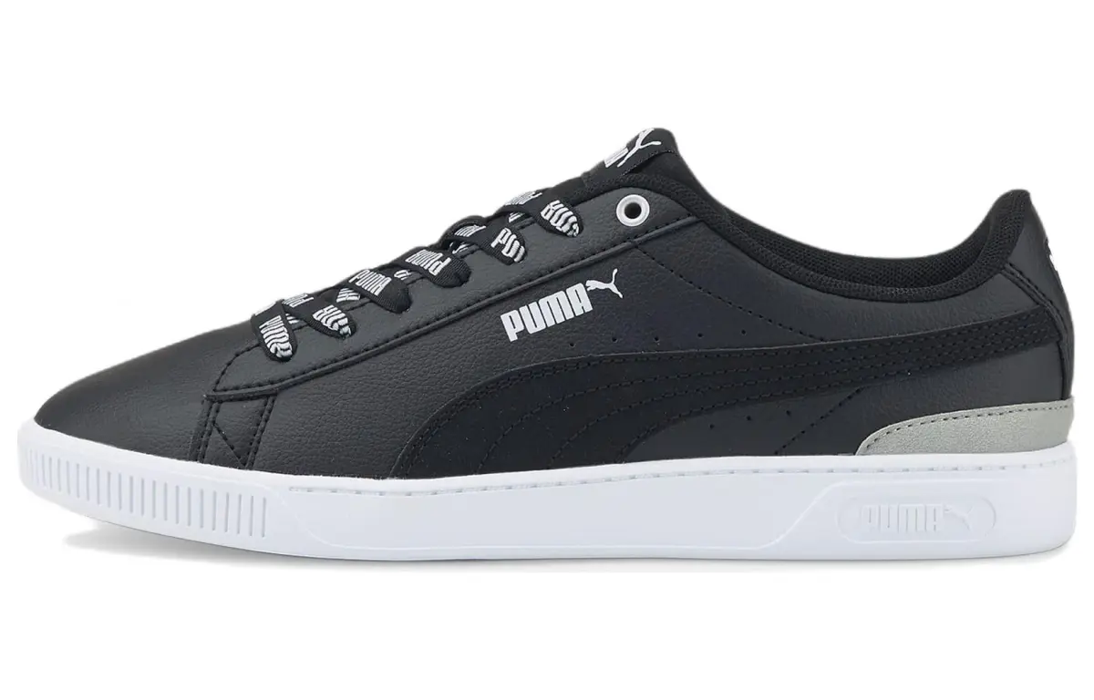 PUMA Vikky V3 Logomania Casual Skateboarding Shoes Black White