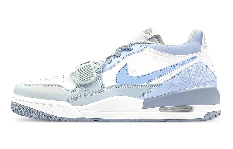 Jordan Legacy 312 Low top Skateboard Shoes Men's White Blue Green