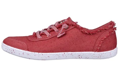 Skechers Bobs Skateboard Shoes Women's Low Top Red