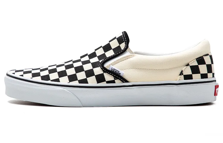 Vans Slip on Canvas, Suede Abrasion Resistant Lightweight Support Low top Skateboard Shoes Unisex Black White