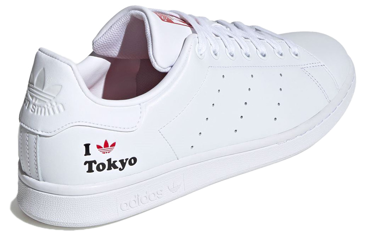 Кеды adidas Stan Smith (бело-красные) — фото 4