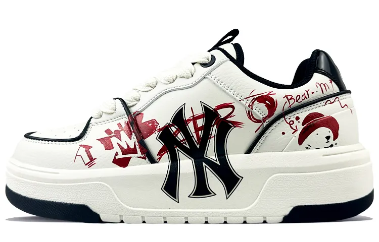 MLB Chunky Liner Low top Skateboard Shoes Unisex Black White