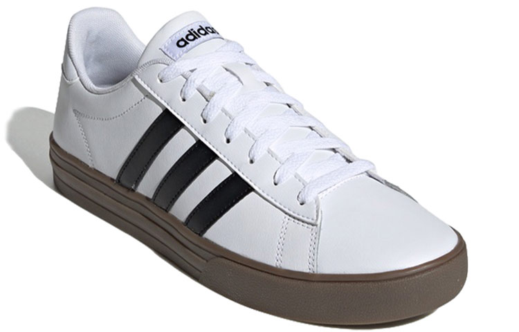Мужские кеды adidas neo Daily 2.0 (бело-черные) — фото 3