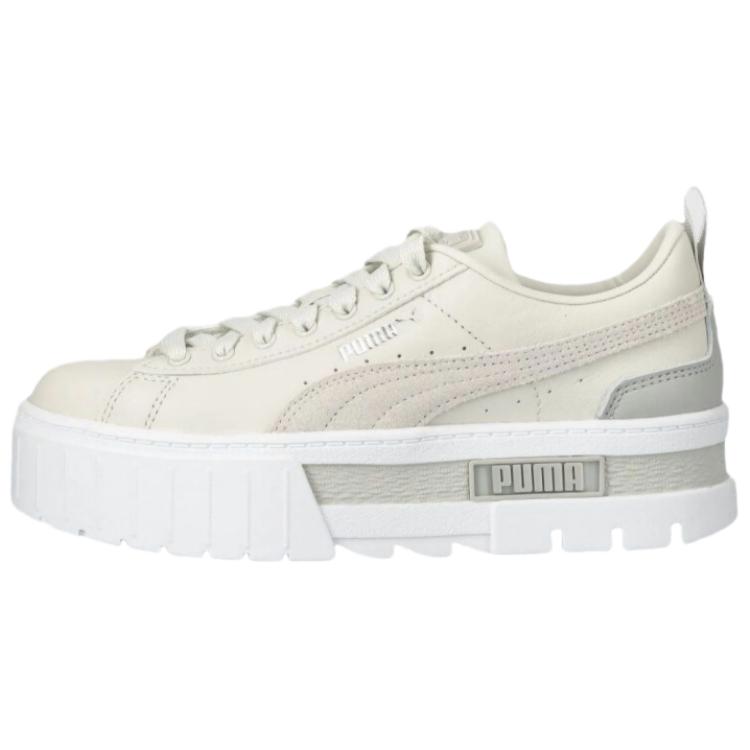 PUMA Mayze Abrasion Resistant Abrasion Resistant Low top Skateboard Shoes Women's Ecru