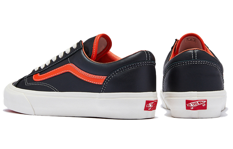 Кеды Vans Style 36 Vault VLT LX (черно-оранжевые) — Чёрный / оранжевый — фото 4