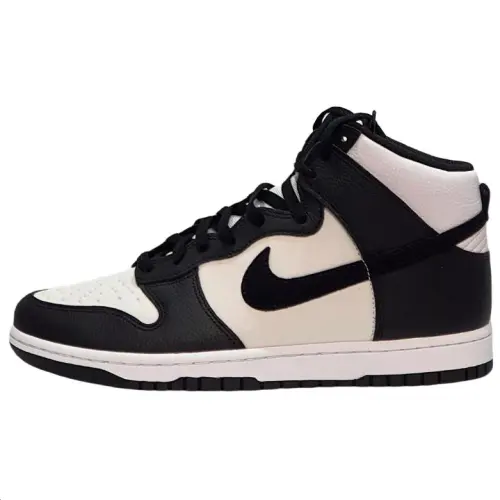 Nike Dunk High Slip Resistant Abrasion Resistant High top Skateboard Shoes Men's Black White