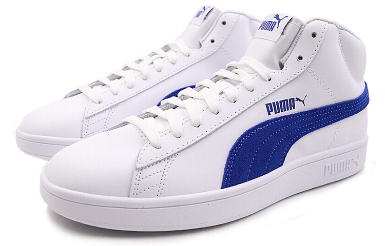 Кеды PUMA Smash (бело-синие) — фото 2