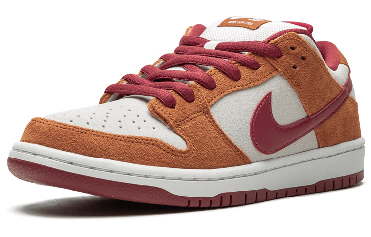Кеды Nike Dunk SB Pro "Russet Cedar" (коричневый) — Коричневыйжёлтый / белый — фото 2
