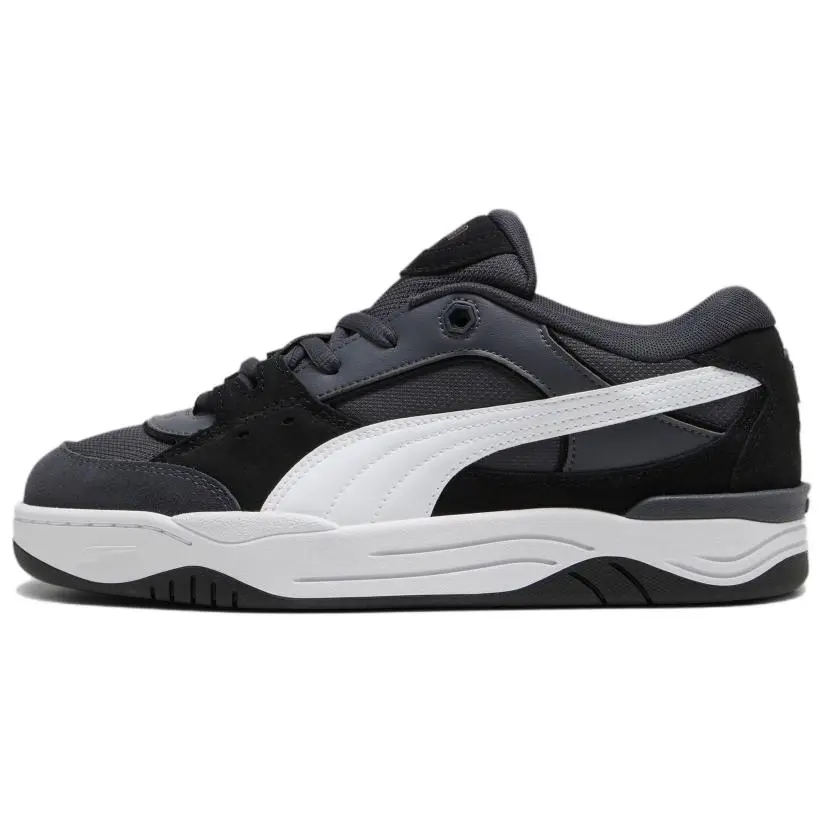 PUMA 180 Corduroy Low top Skateboard Shoes Unisex Gray White