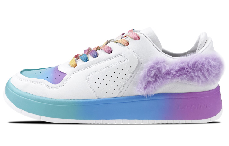 Li Ning Street Player Low top Skateboard Shoes Women's Pink Blue Purple