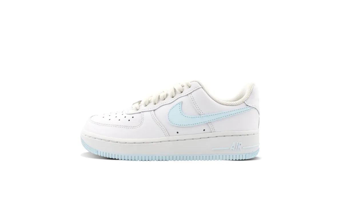 Nike Air Force 1 Low top Skateboard Shoes Unisex White Blue
